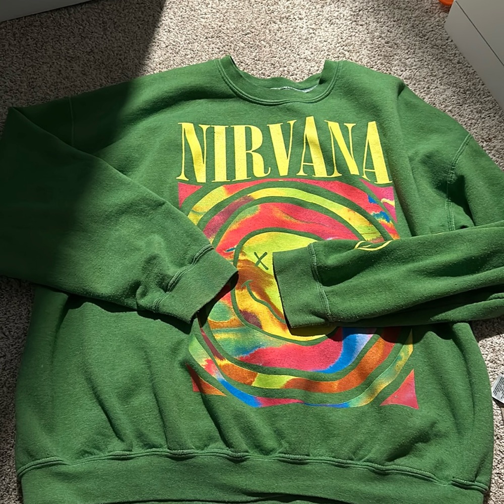 Green Nirvana crewneck from urban outfitters
